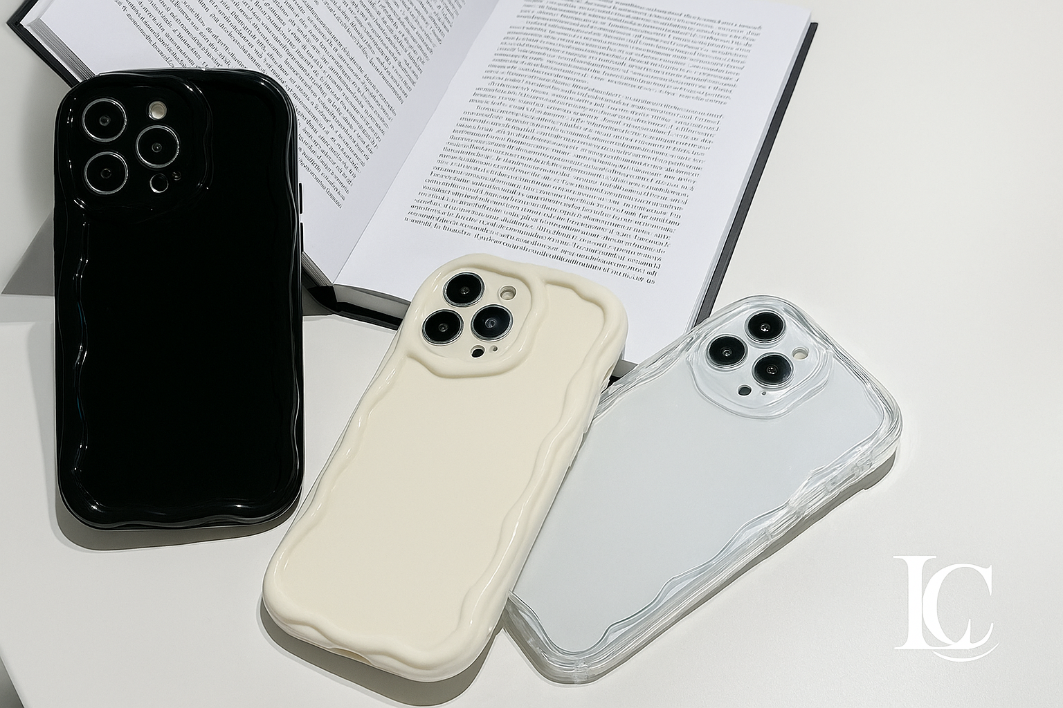 Coque de téléphone ondulée