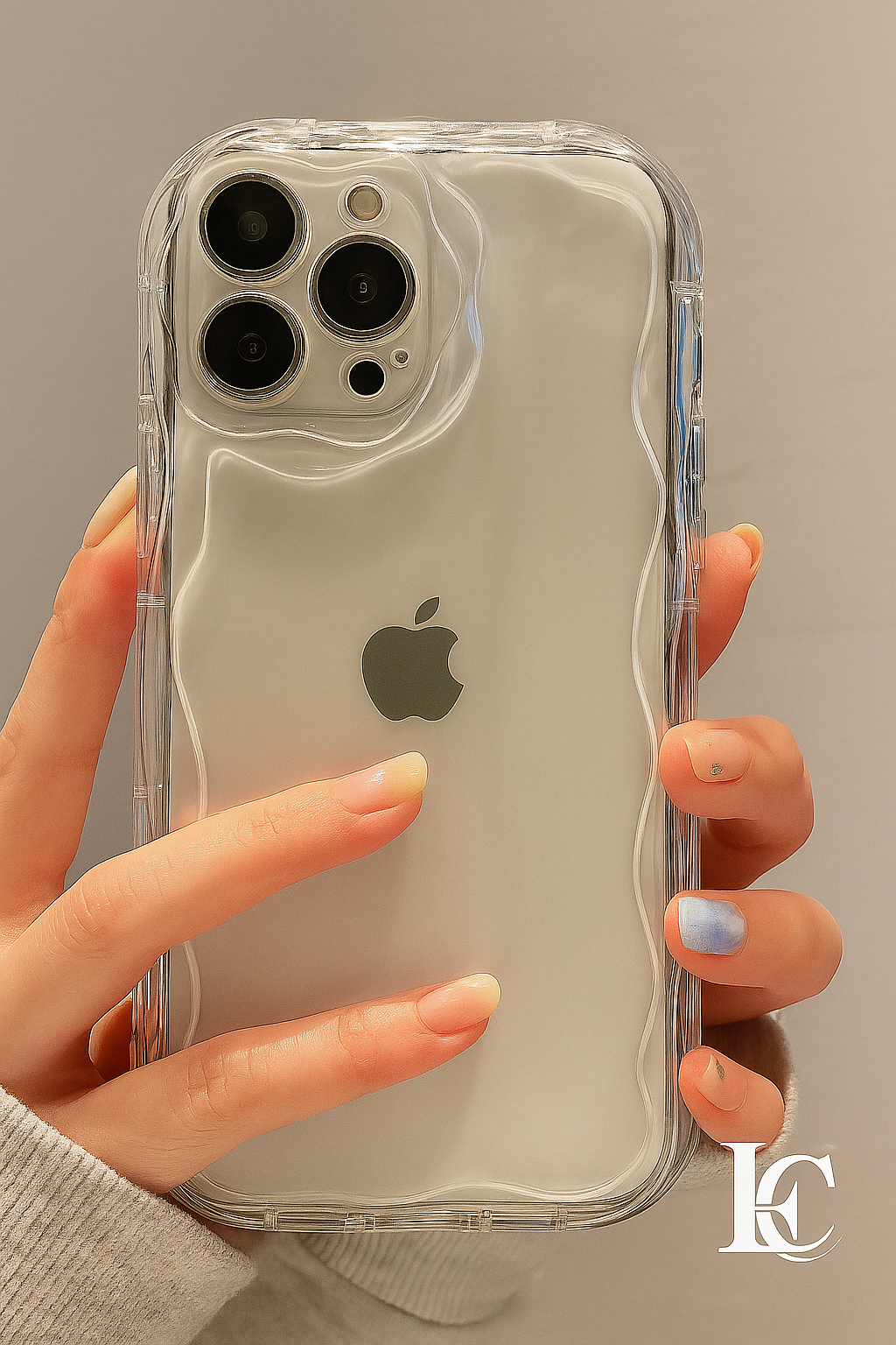 Coque de téléphone ondulée