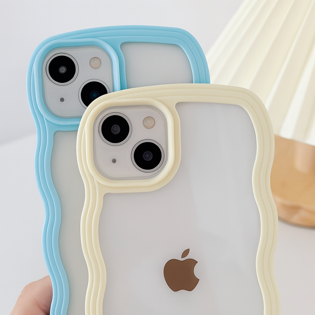 Coque de téléphone ondulée